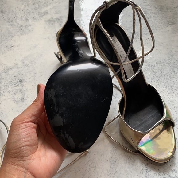Stella McCartney Iridescent Faux Leather Sandals - Picture 7 of 8